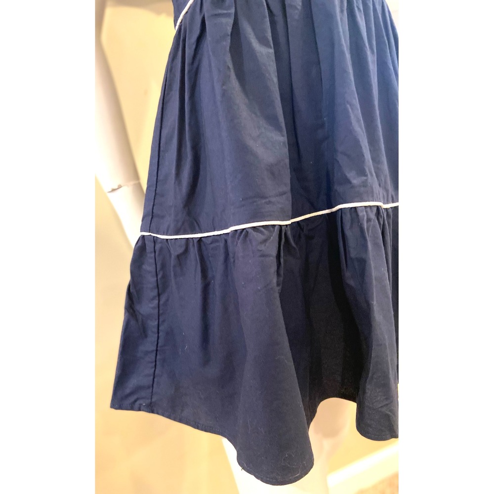 Kiel James Patrick Dress Nautical Tiered Sleeveless with White Piping Trim - Picture 7 of 15